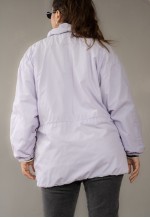 Vintage Winter Ski Puffer Oversize Jacket in Purple M