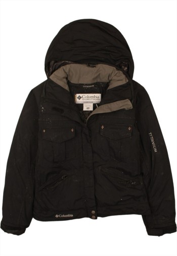 Vintage Premium 90's Windbreaker Hooded Full Zip Up Black