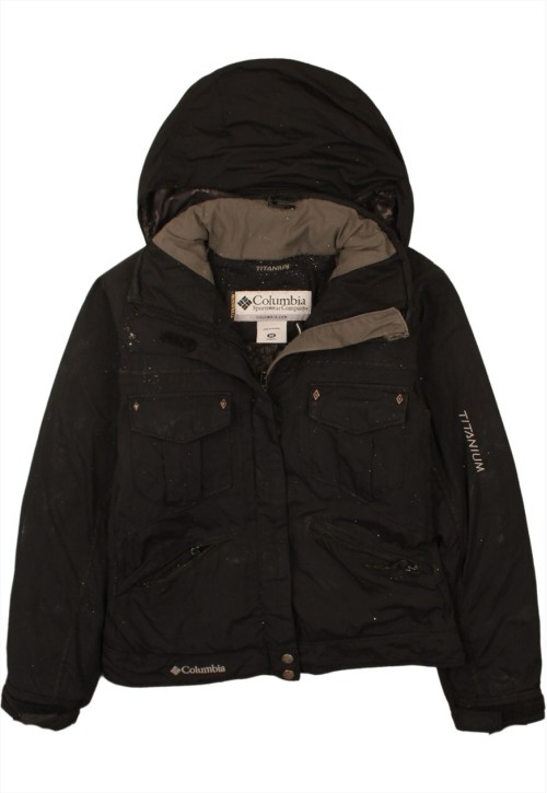 Vintage Premium 90's Windbreaker Hooded Full Zip Up Black