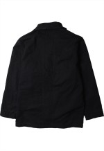 Vintage 90's Active Windbreaker Plain Button Up Black